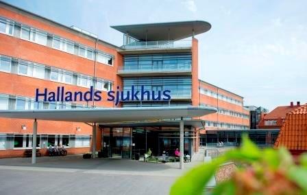 Bild på Hallands sjukhus Halmstads huvudentré, ingång 4.