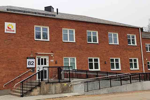 Entrén till audinommottagningen i Lund