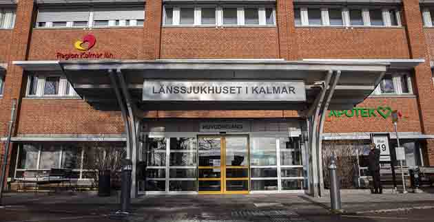 Huvudentré till Länssjukhuset i Kalmar