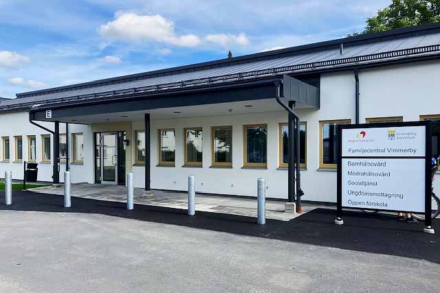 Entré till Barnhälsovårdsmottagningen familjecentralen Vimmerby