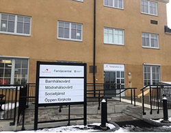 Entré till Barnhälsovårdsmottagningen familjecentralen Oskarshamn