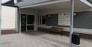 Entré till Mödrahälsovården familjecentralen Linsdal