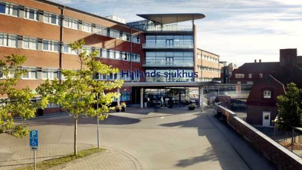 Huvudentré Hallands sjukhus Halmstad