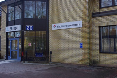Entré ingång 20, Habiliteringscentrum Västerås.