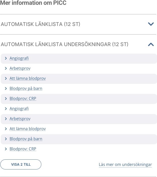 Automatisk länklista artikelsida dator 1177.se