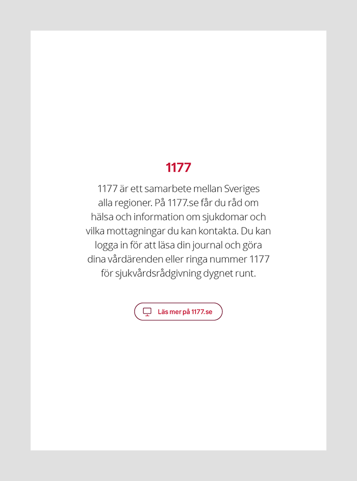 Baksidan har en avsändartext. 