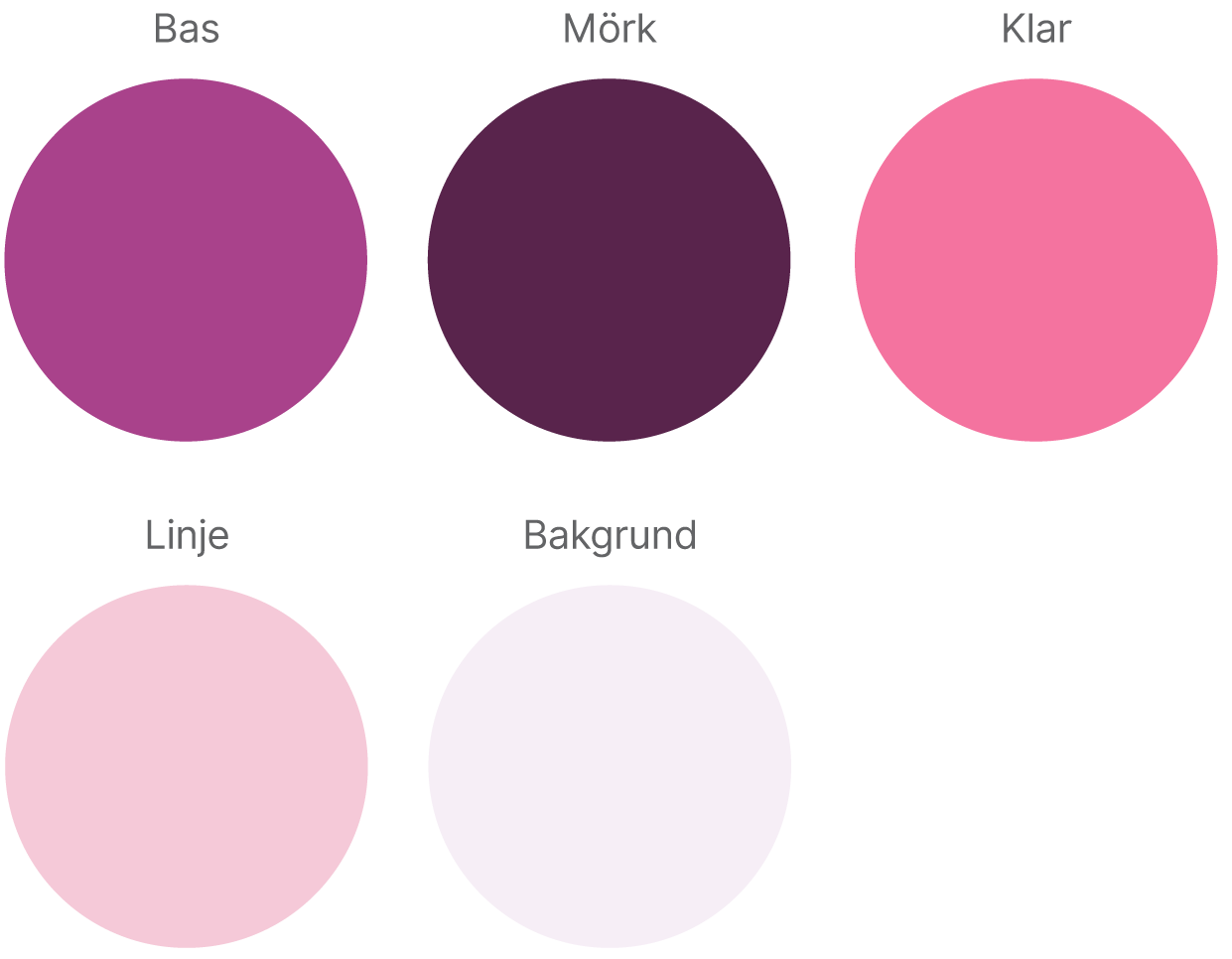 Exempel på komplementfärgen plommon