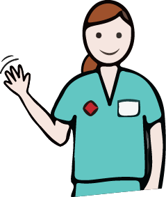 bild på en sjuksköterska som vikar