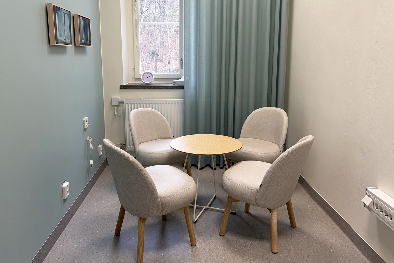 Ett exempel på hur ett samtalsrum kan se ut