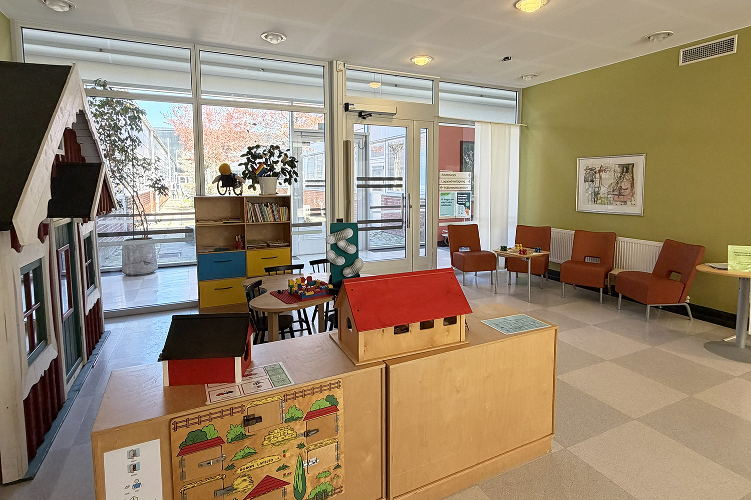 Väntrummet på Habiliteringen i Varberg
