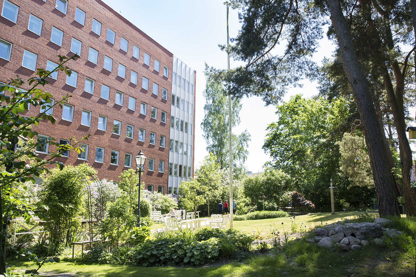 En park bredvid Länssjukhuset i Kalmar.