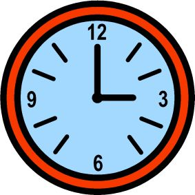 Illustration på en klocka