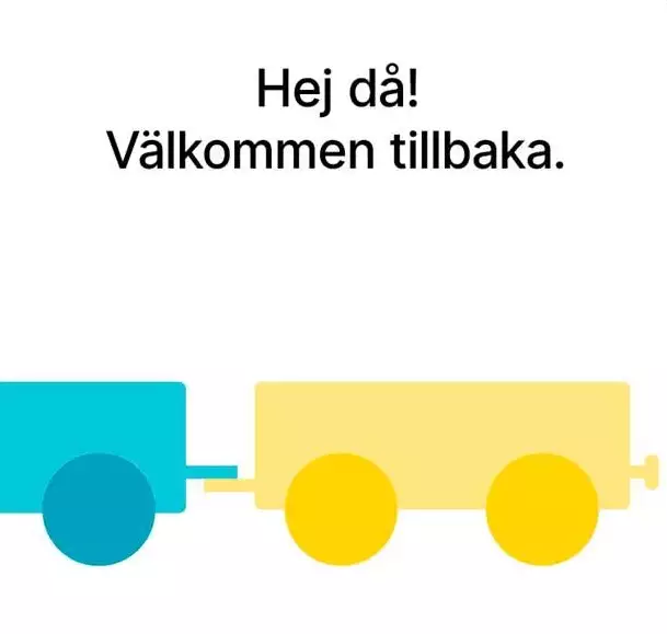 Tecknad bild på slutet av ett tåg.