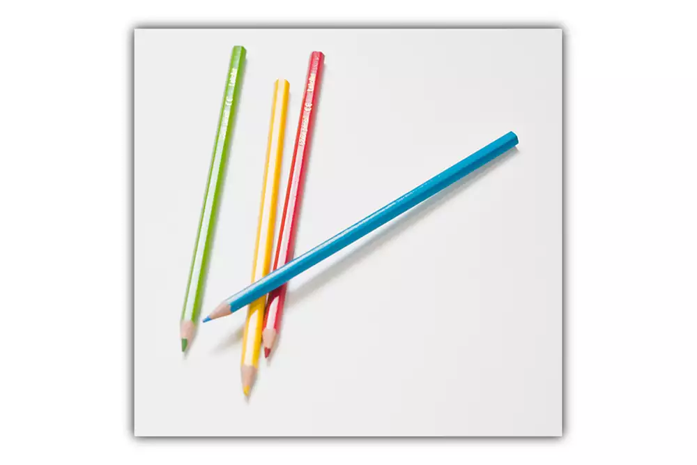 Färgpennor som används vid kontroller i barnhälsovården.