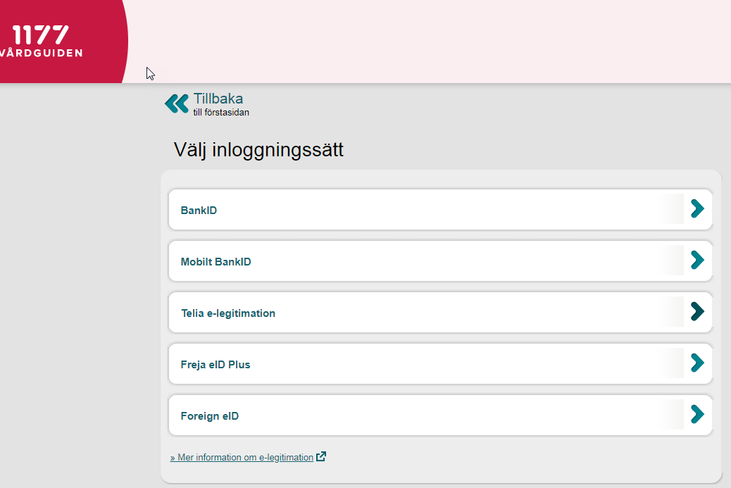Logga In På 1177 Med Bankid